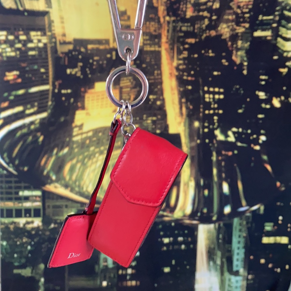 DIOR key chain, key holder, lipstick case